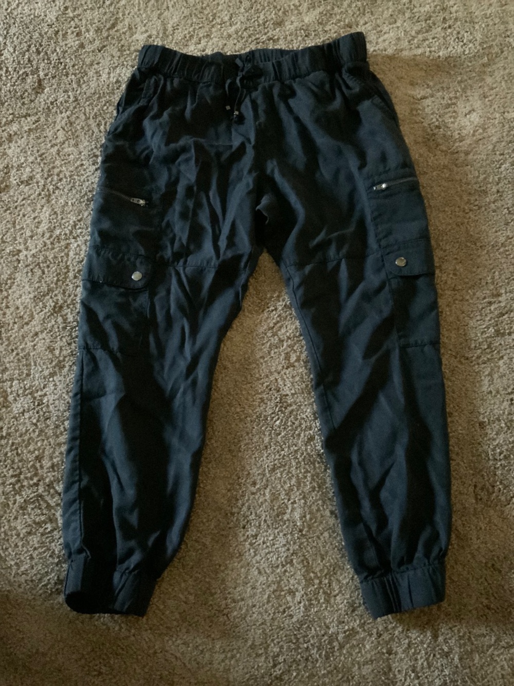Banana Republic Joggers Black Size Medium Petite